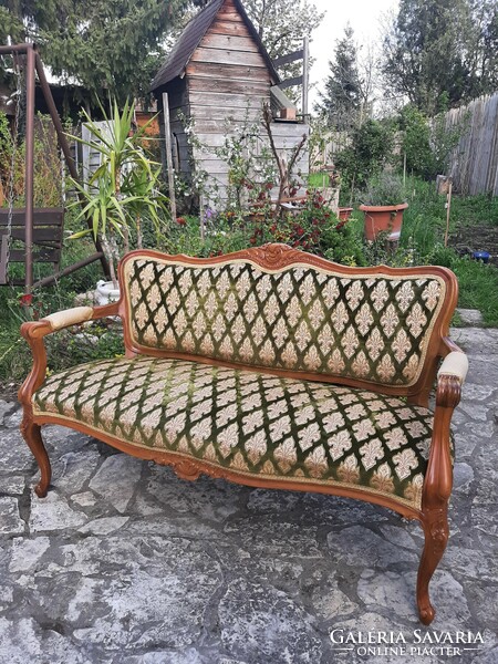 Beautiful baroque sofa decorated with hand carvings