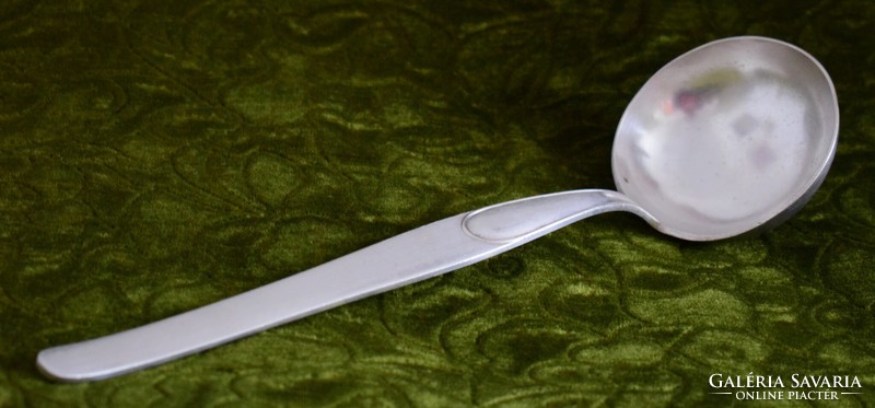 Antique silver-plated marked ladle, ladle 8.8 x 30.5 cm