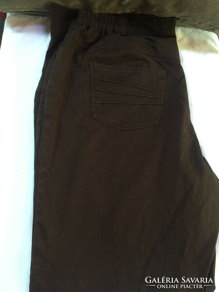 Dark brown canvas pants, unbranded