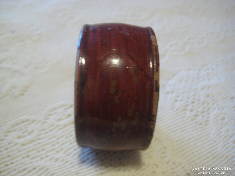 Old wooden turned bracelet, 5 x 6 x 3 cm