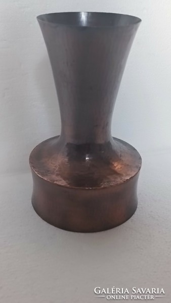 Mcm retro vintage smashing László vase hammered