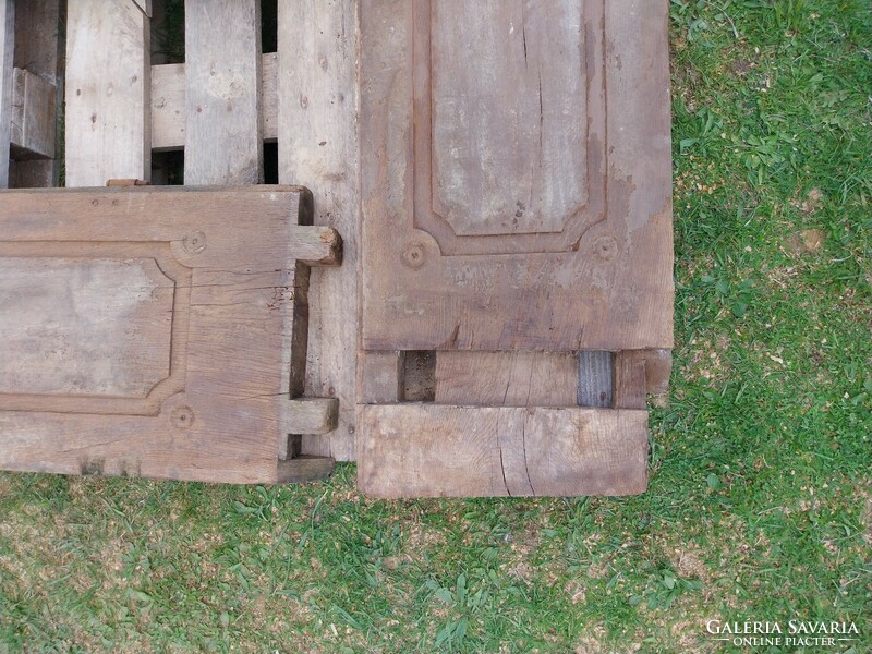 Old carved oak doors
