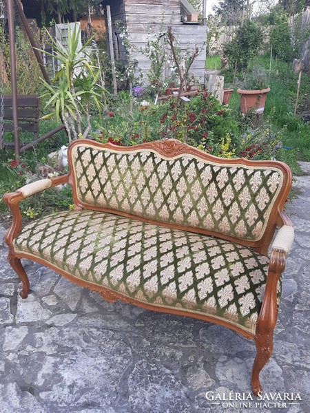 Beautiful baroque sofa decorated with hand carvings