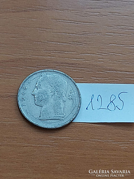 Belgium belgique 5 francs 1948 1285