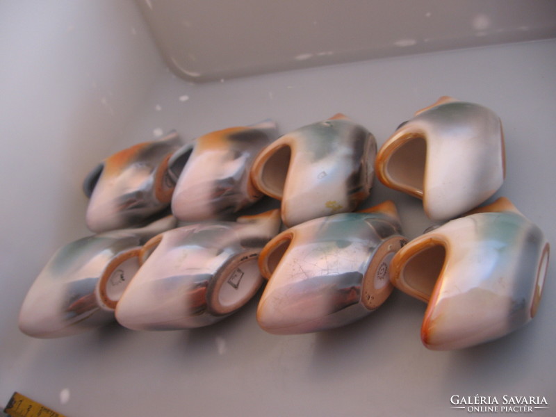 Retro Kerámia Iparművészeti KSZ  lüszteres tátott szájú kis halacskák