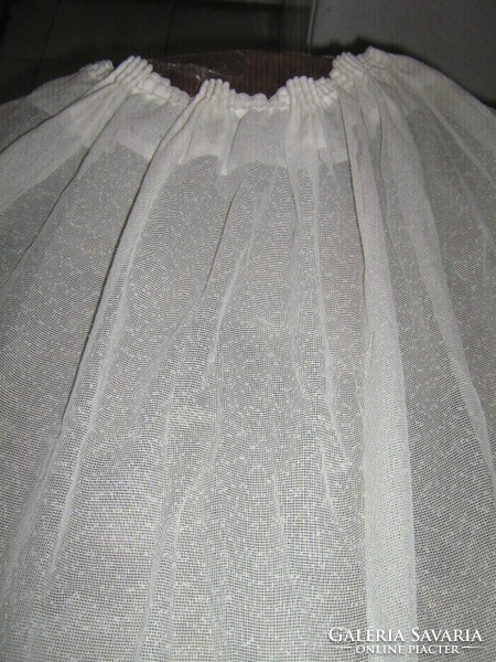 Beautiful vintage white lace panorama curtain