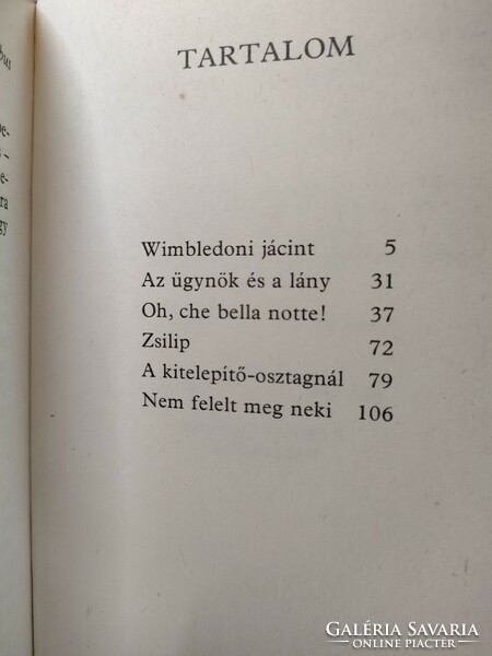 Miklós Mészöly: Wimbledon hyacinth