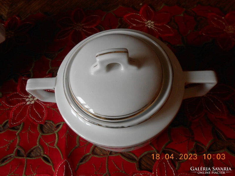 Zsolnay antique tea pourer and sugar bowl
