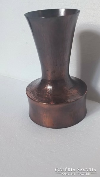 Mcm retro vintage smashing László vase hammered