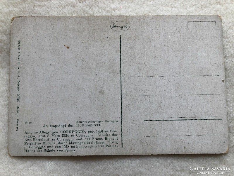 Antik, régi   Stengel   képeslap -  Postatiszta                                  -6.