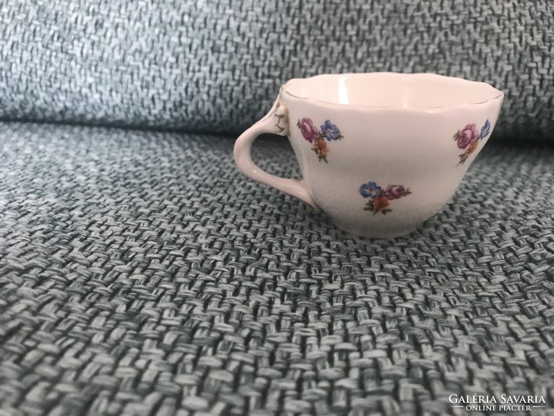 Aquincum porcelain coffee set with flower pattern