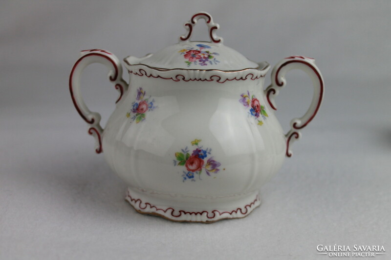 Zsolnay small floral, incomplete, damaged, shield-stamped coffee set