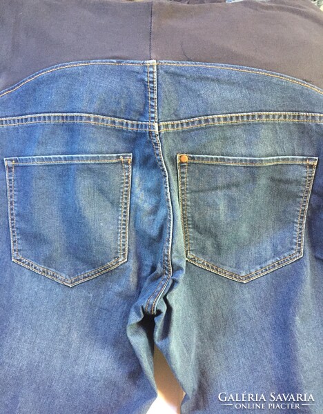 Dark blue denim maternity pants, h&m brand, size 46