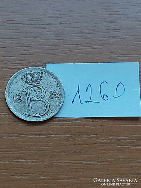 Belgium belgique 25 centimes 1968 1260