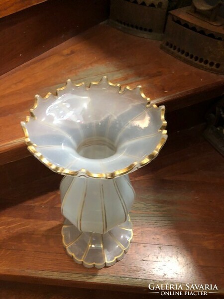 Art deco glass vase, 36 cm high flawless piece.