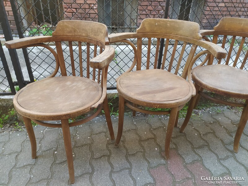 Viennese pre-polished thonet armchairs