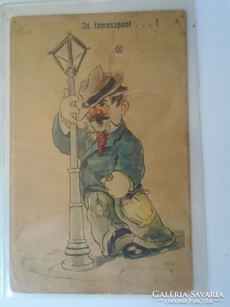D194946 postcard - 1930's - humor - good base - card in very bad condition