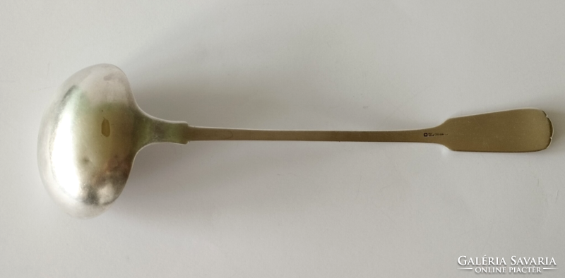 Antique marked Conraetz Viennese silver-plated alpaca ladle