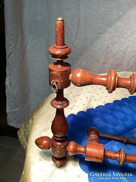 Old turned towel holder.