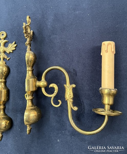 Restored antique wall arm in a pair