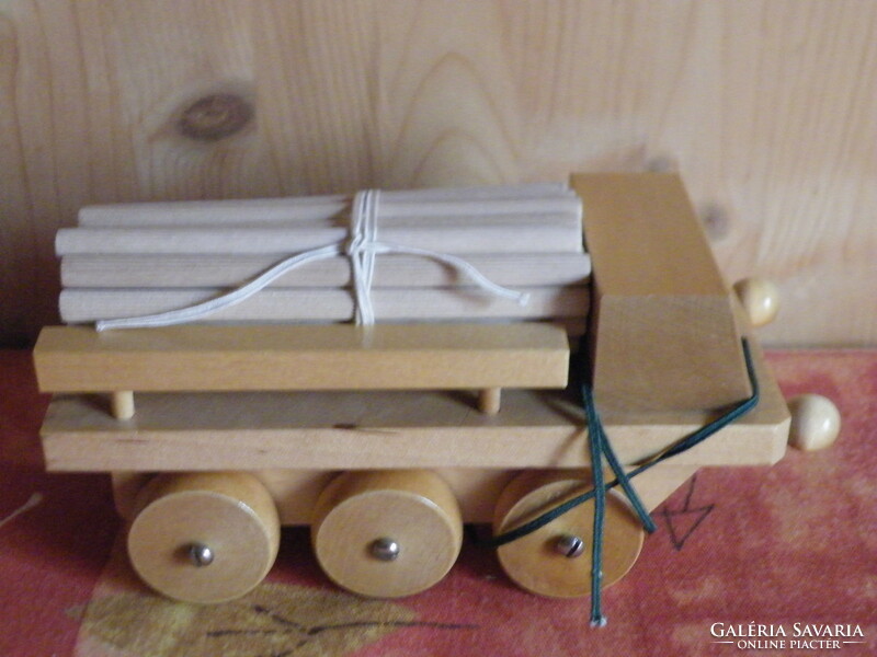 Old retro Russian log truck from the 1980s - new -
