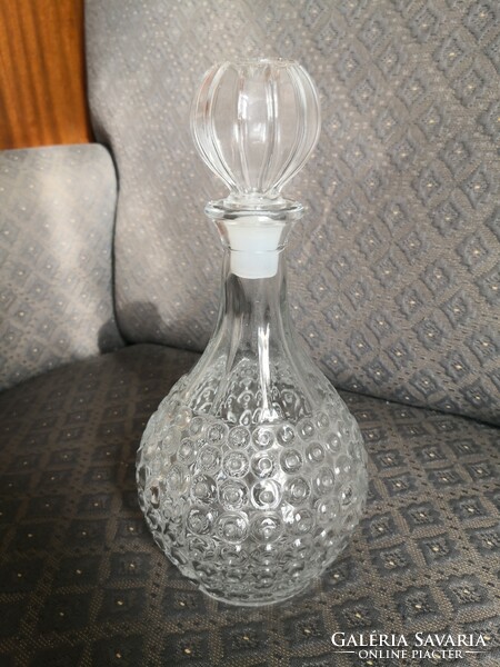 Elegant cam glass bottle, 1 liter