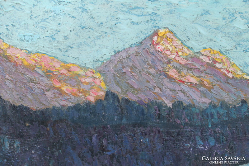Gustáv Hénel's Tatra landscape with bright colors