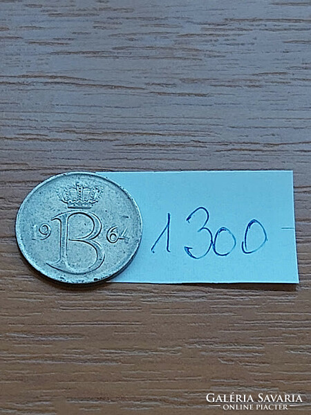 BELGIUM BELGIE 25 CENTIMES 1964 1300