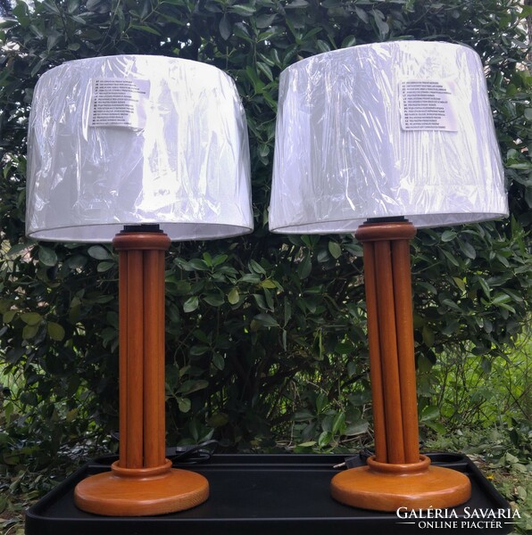 A pair of Bauhaus style table lamps