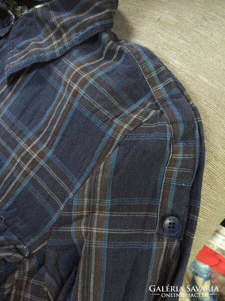 Pretty checkered blouse, Mango brand, size xl, for jeans