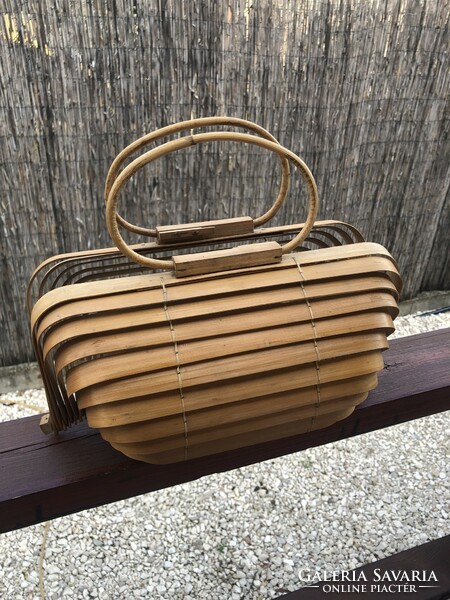 Retró bambusz táska 1960.évekből.