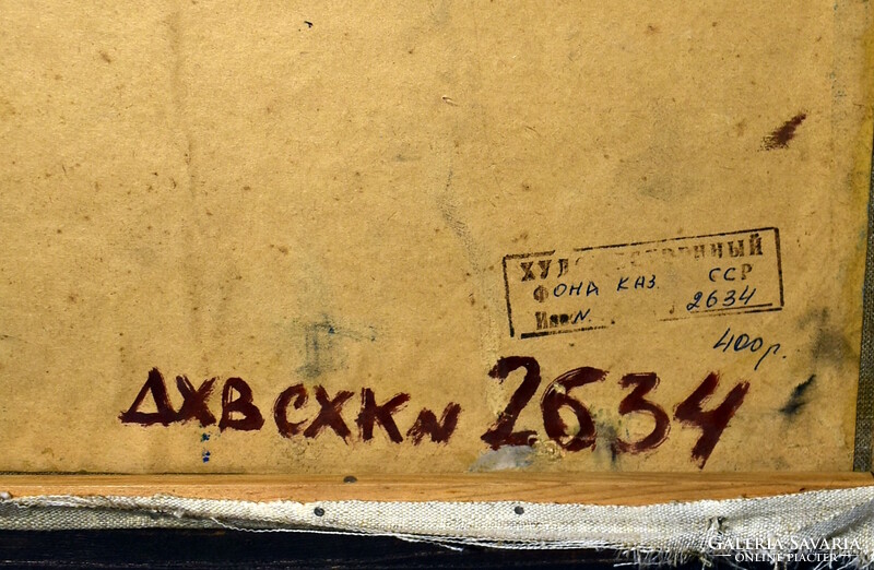 Kazah festő : " PIKNIK KELETI SZŐNYEGEN ' 1978