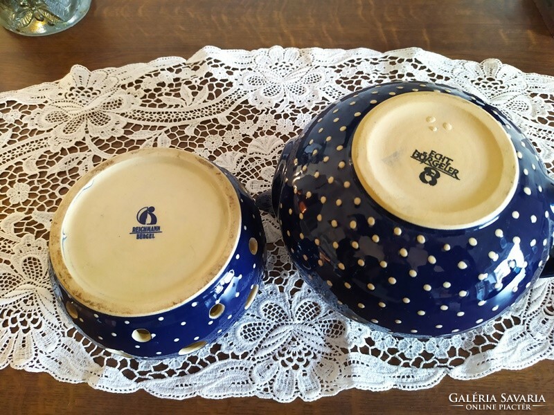 Echt bürgerel, high-quality, Austrian, ceramic pot with dots and keeping it warm
