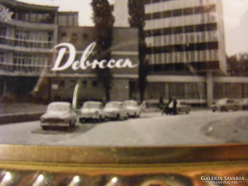 Retro Debrecen Kohász üdülő - Főév üvegezett kis tálca kép