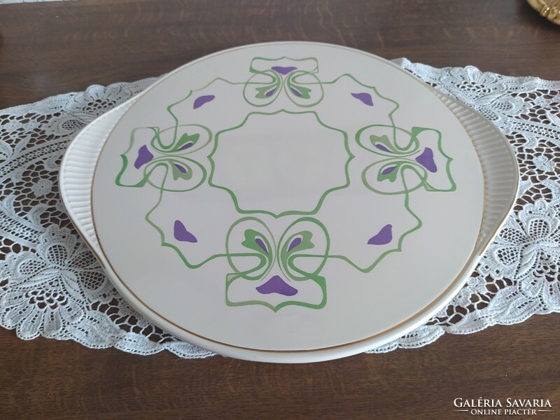 Art Nouveau patterned cake plate