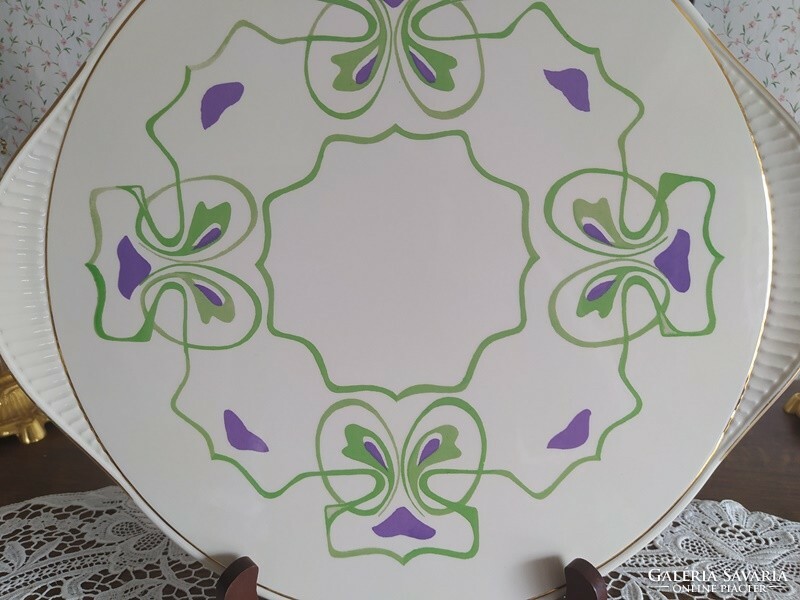 Art Nouveau patterned cake plate