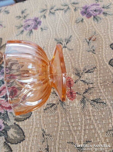 Beautiful glass sugar bowl sugar collectors mid-century modern