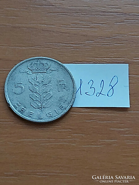 Belgium belgie 5 francs 1950 1328