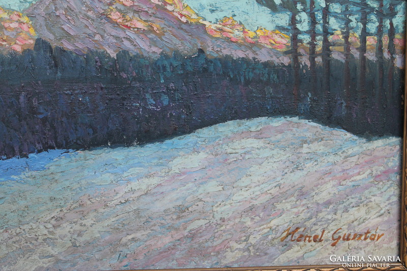 Gustáv Hénel's Tatra landscape with bright colors