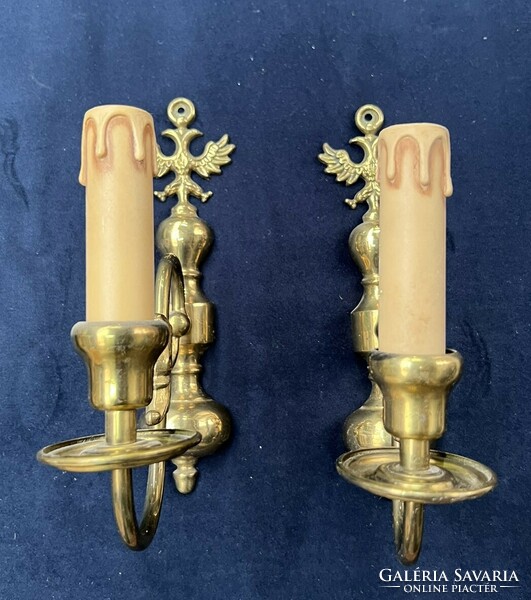 Restored antique wall arm in a pair