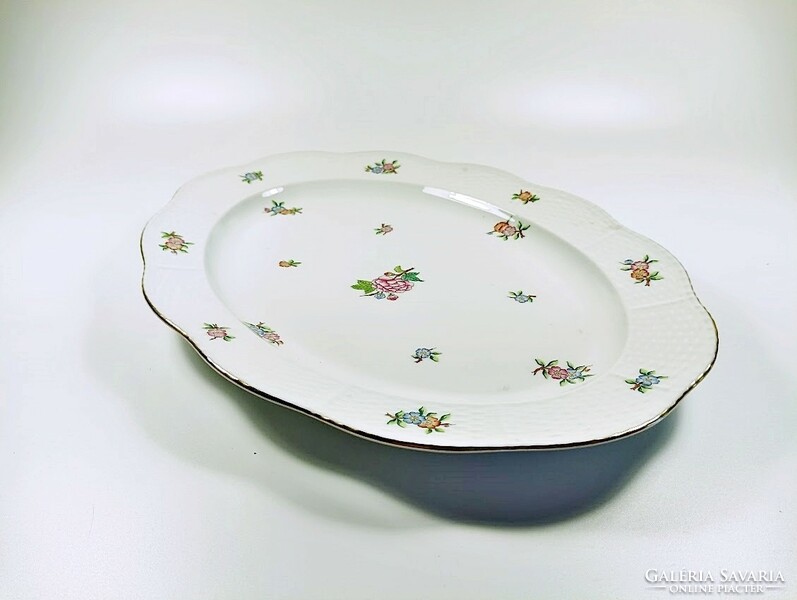 Herend, steak tray with Eton pattern (102), hand-painted porcelain, flawless! (J363)