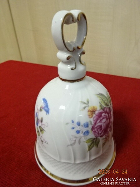Hallóháza porcelain bell, height 12 cm. Jokai.