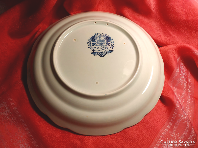 Beautiful antique Dutch porcelain bowl, decorative bowl