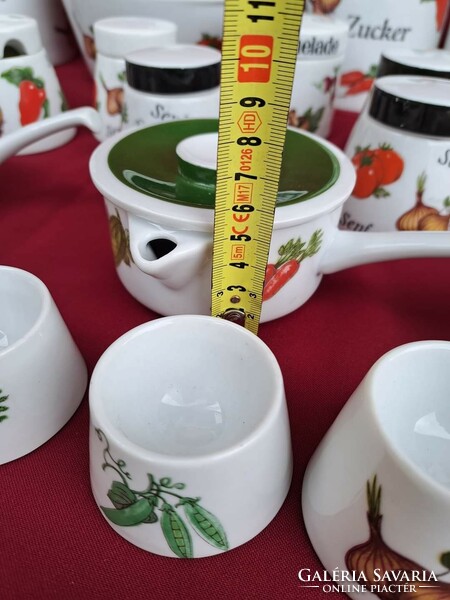 Beautiful vegetable gerold porcelain spice holder condiments egg container soup cup