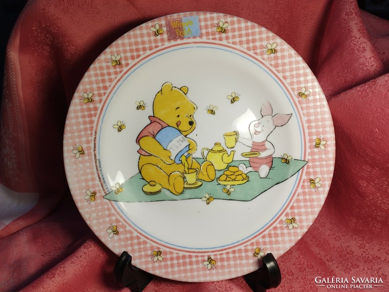 A fairy-tale French Jena cake plate, piglet and its companions