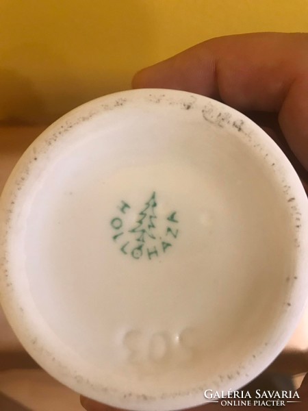 Holóháza porcelain vase, 15 cm