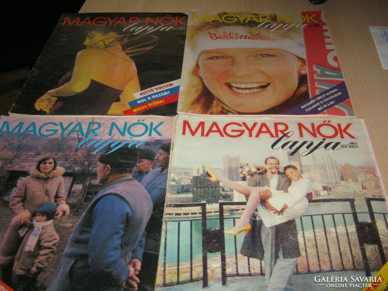 4 newspapers - Hungarian women's newspaper - 1990