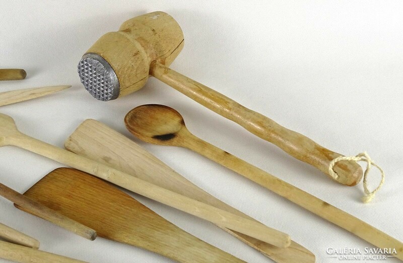 1M759 old wooden spoon wooden tool package 26 pieces