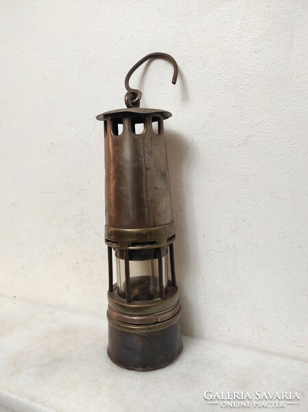 Antique miner's tool trencher bacter railway carbide lamp 260 7114