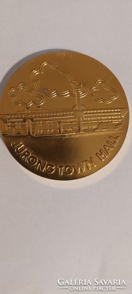 Singapore yorung town hall museum opening commemorative coin for sale.